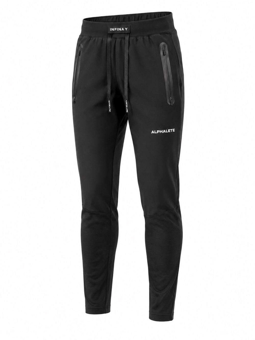 Alphalete Black Men’s Jogger Sweatpants with Zipper Pockets